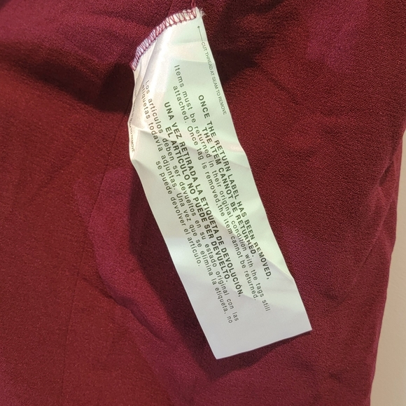 Dress the Population Sandra V-Neck Gown, Dark Magenta, Size Small NWT - Picture 6 of 8